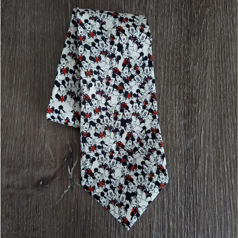 Vintage Mickey Mouse Balancine The Tie Works Disney Necktie